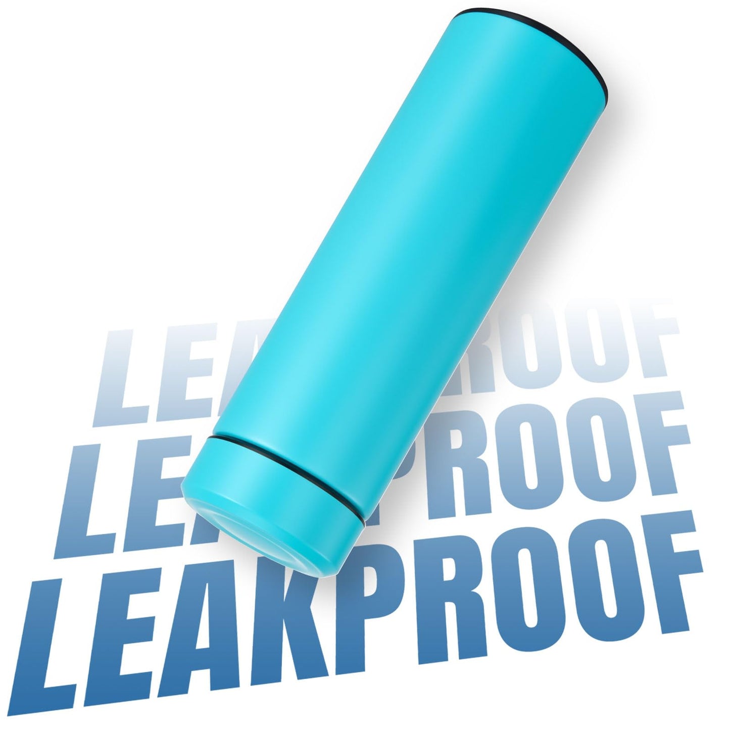 PARACITY Insulated Water Bottle, 17 oz Stainless Steel Water Bottles for Double Wall Vacuum Hot Drinks, Metal Water Bottle Keeps Hot for 12 Hrs, Cold for 24 Hrs, for Coffee, Tea (light blue)