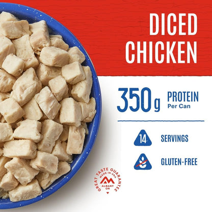 Mountain House Diced Chicken #10 Can Freeze Dried Survival & Emergency Food Gluten-Free 14 Servings