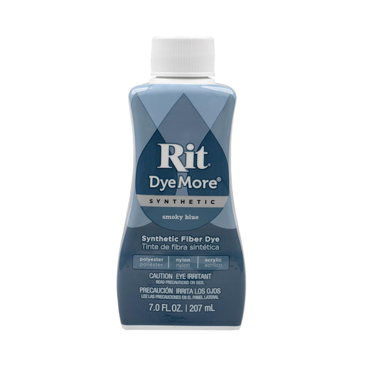 Rit DyeMore Single Bottle 7 Oz. Synthetic Liquid Fiber Dye for Clothing, Décor, and Crafts – Smoky Blue