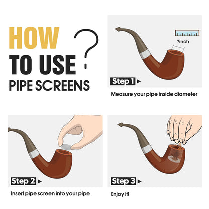 200 PCS 3/4 Inch Stainless Steel Pipe Screens, 3/4 Inch Metal Pipe Screen with Metal Box