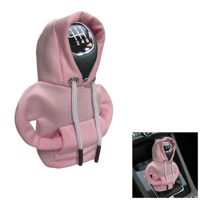 JOYCOURT Car Gear Shift Hoodie, Fashionable Gear Shift Knob Cover, Mini Hoodie for Auto Shifter, Auto Interior Cute Gadgets, Universal Car Decoration Accessories