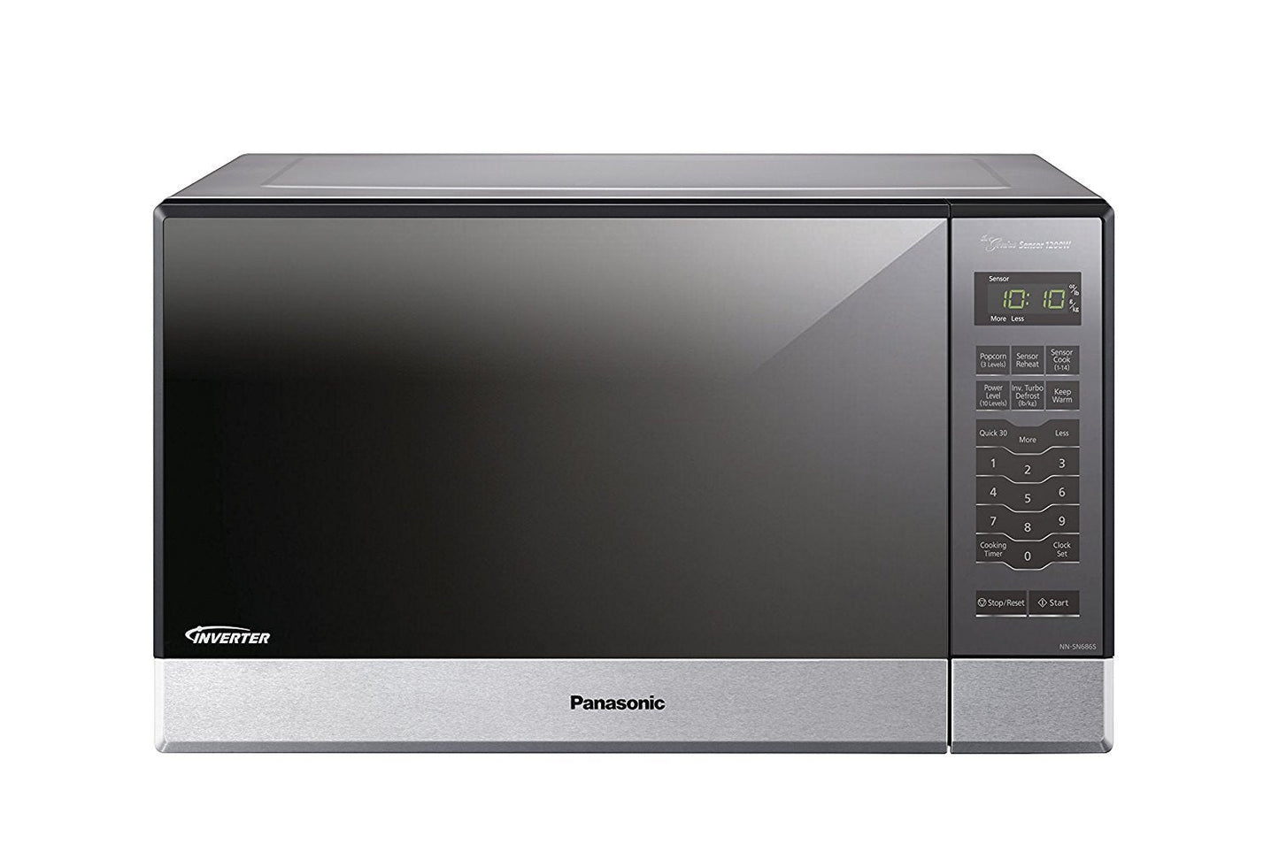 Panasonic Microwave Oven NN-SN686S Stainless Steel Countertop/Built-In with Inverter Technology and Genius Sensor, 1.2 Cubic Foot, 1200W