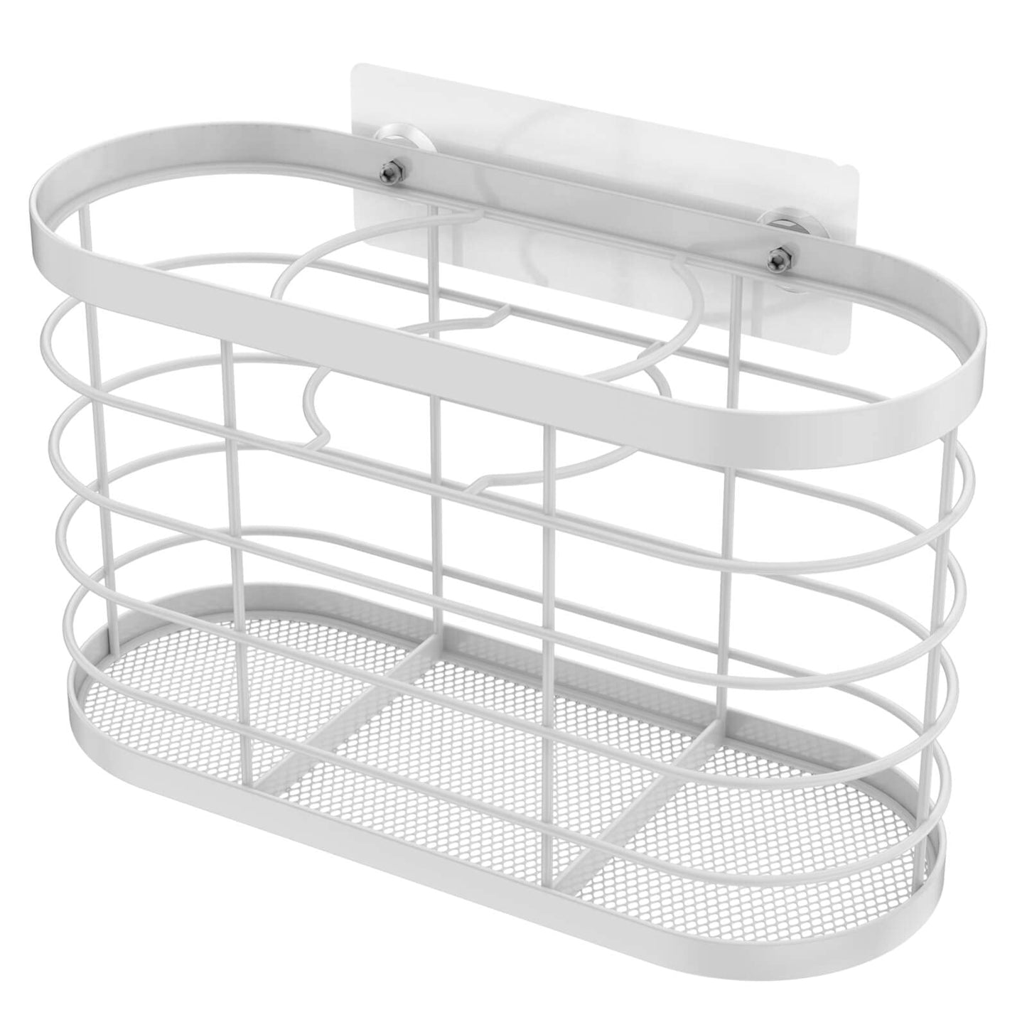 Hair Dryer Holder 3 in 1 Hair Tool Organizer Djustable Height Wall Mounted/Cabinet Door Bathroom Organizer Under Sink for Flat Irons, Curling Wands, Hair Straighteners