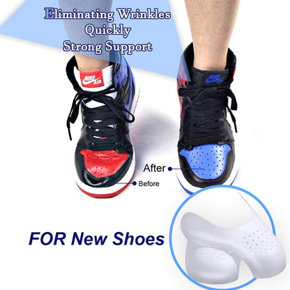Madala 2 Pair Crease Protector for Air Force Shoes, Sneaker Shoes Protectors, Crease Guards Anti Crease Shoes Protector, Anti Wrinkle Shoes Crease Protector, No Crease Shoe Inserts for Men's 7.5-12