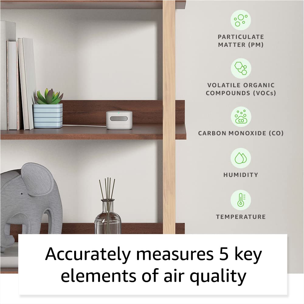 Amazon Smart Air Quality Monitor – Know your air, Works with Alexa