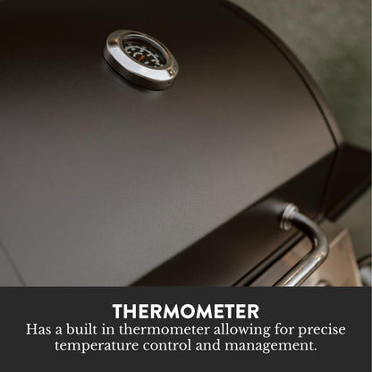 GasOne GP-1030S One 3 Burner Stainless Steel– Outdoor Cabinet Style with Wheels-High-Temperature Paint Coating Gas BBQ Grill – Elegant and Luxurious Design, Black