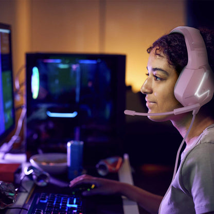 Orzly Gaming Headset (Pink) for PC and Gaming Consoles PS5, PS4, Xbox Series X | S, Xbox ONE, Nintendo Switch & Google Stadia Stereo Sound with Noise Cancelling mic - Hornet RXH-20 Nakuru Edition