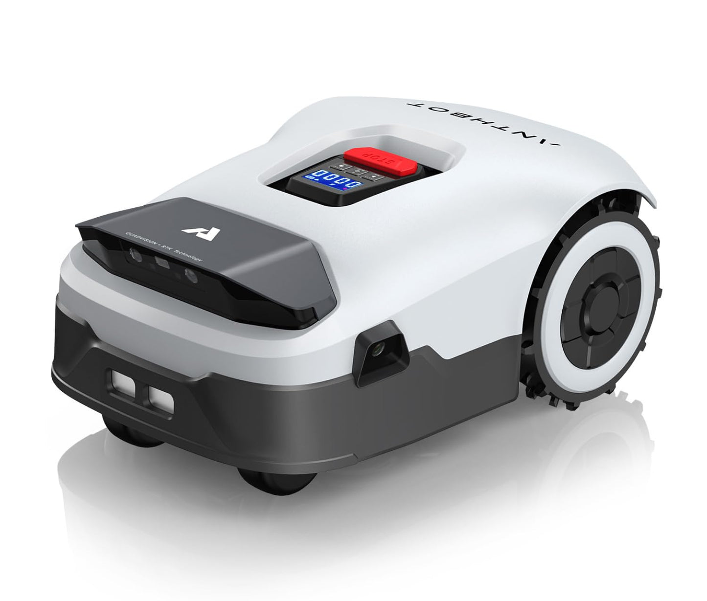 Robot Lawn Mower NO Wire - 0.22 Acre, Full Band RTK+4-Eye Vision Robotic Lawnmower, Automatic Mapping, 20 Multi-Zone Management, Accurate Obstacle Avoidance, Intelligent Path Planning