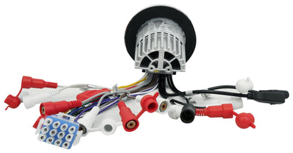 Rockville RGHR2 Marine Gauge Hole Receiver, Bluetooth/USB/AM/FM, TDA7851L Amp, 288W Peak (72W x 4), IP66 Waterproof, Wired Remote, for Boats/ATVs/UTVs