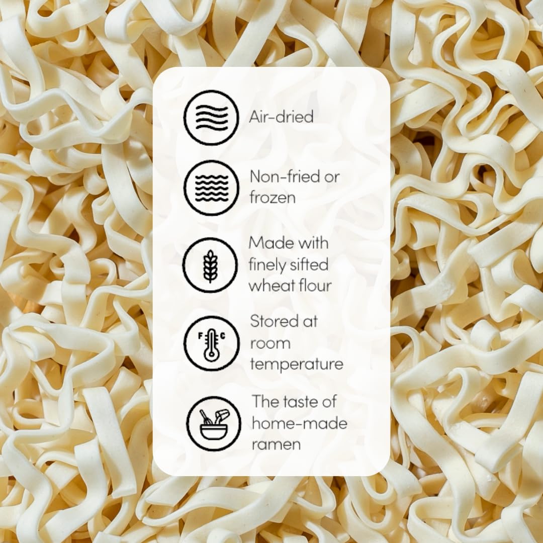 A-Sha Healthy Asian Instant Noodles with Sauce Pack | Pantry Variety Bundle | Vegan, Air Dried, High Protein | Great For Ramen, Stir Fry, Wok | 2 Flavors, 20 Packs