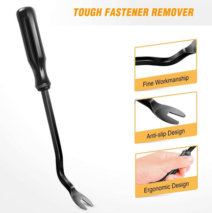 GOOACC 5 PCS Nylon Auto Trim Removal Tool Kit No-Scratch Removal Tool Kit for Car Clip Panel & Audio Dashboard Dismantle Black