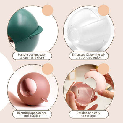 Reusable Lint Roller for Pet Hair, Washable Lint Remover for Clothes, Portable Pet Hair Remover for Travel Household (Green)