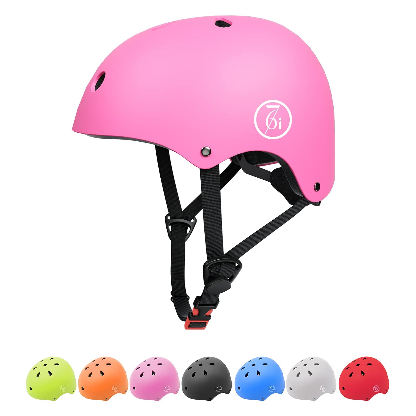 67i Bike Helmet for Adults & Kids 8-14 - Adjustable L (22.83”-23.82”) Lightweight Ventilated Cycling Helmets with 11 Vents (Pink)