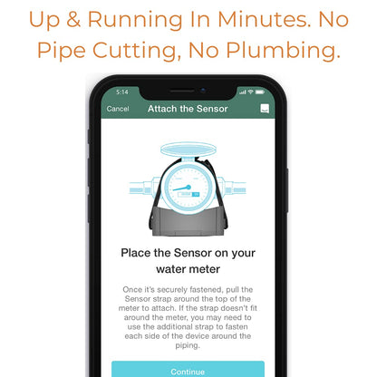 Flume 2 Smart Home Water Monitor & Leak Detector – WiFi Connected, Real-Time Usage Tracking & Alerts – Works with Compatible Residential Water Meters