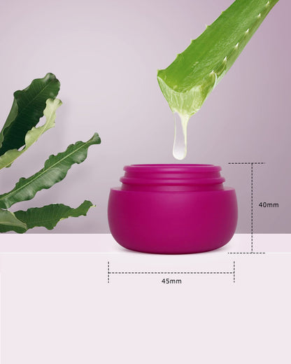 Gemice Silicone Cream Jars, TSA Approved Travel Size Containers - Leak-proof Travel Accessories with Lid for Cosmetic Makeup Face Body Hand Cream (4 Pieces)