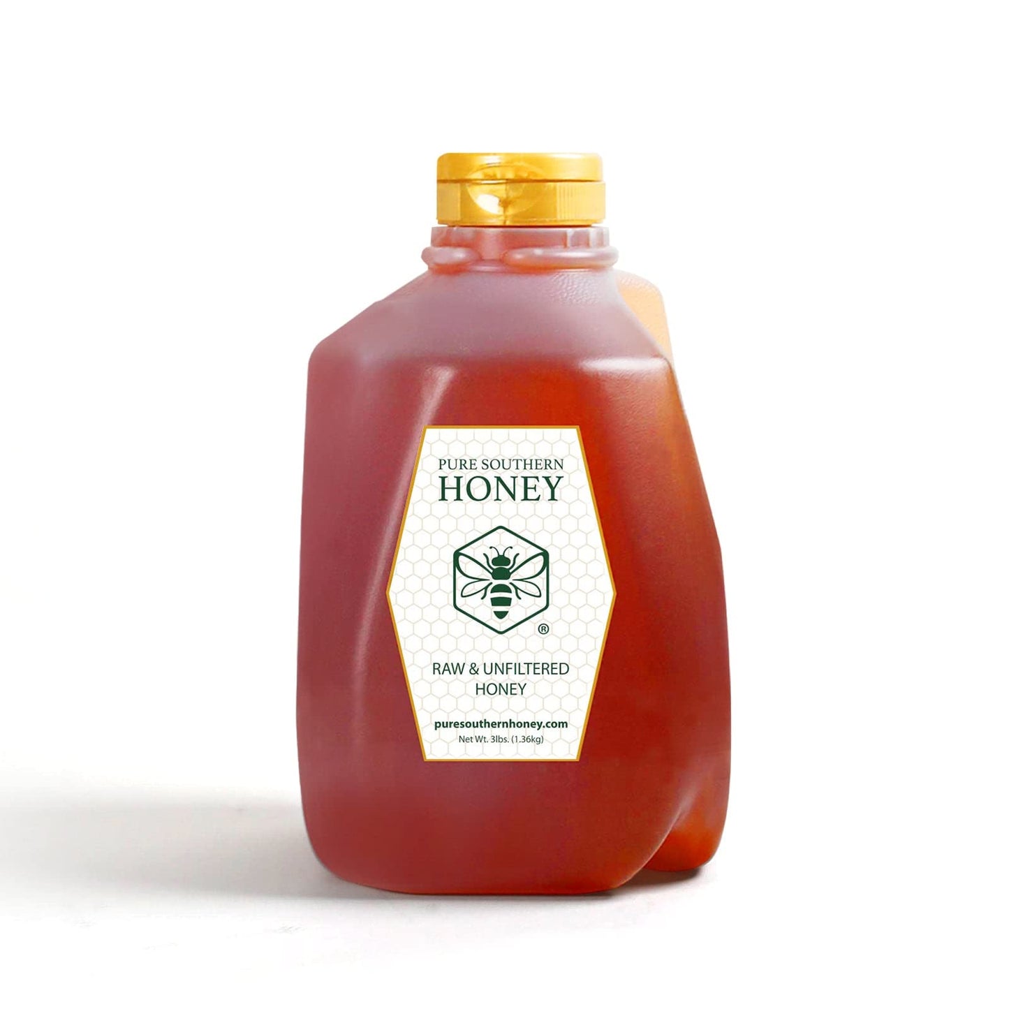100% Raw & Unfiltered Wildflower Honey - American Made by Pure Southern Honey (48 Ounce)