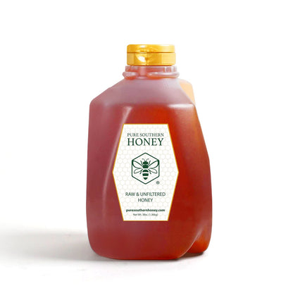 100% Raw & Unfiltered Wildflower Honey - American Made by Pure Southern Honey (48 Ounce)