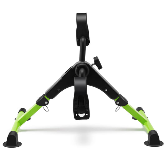 Pedal Exerciser Desk Exercise Bike Leg and Arm Bike with LCD Monitor Foldable (black/green)