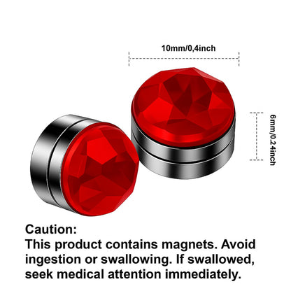 24 Pieces Wine Glass Charms Crystal Magnetic Drink Markers for Wine Glass Champagne Flutes Cocktails Martinis, Colorful