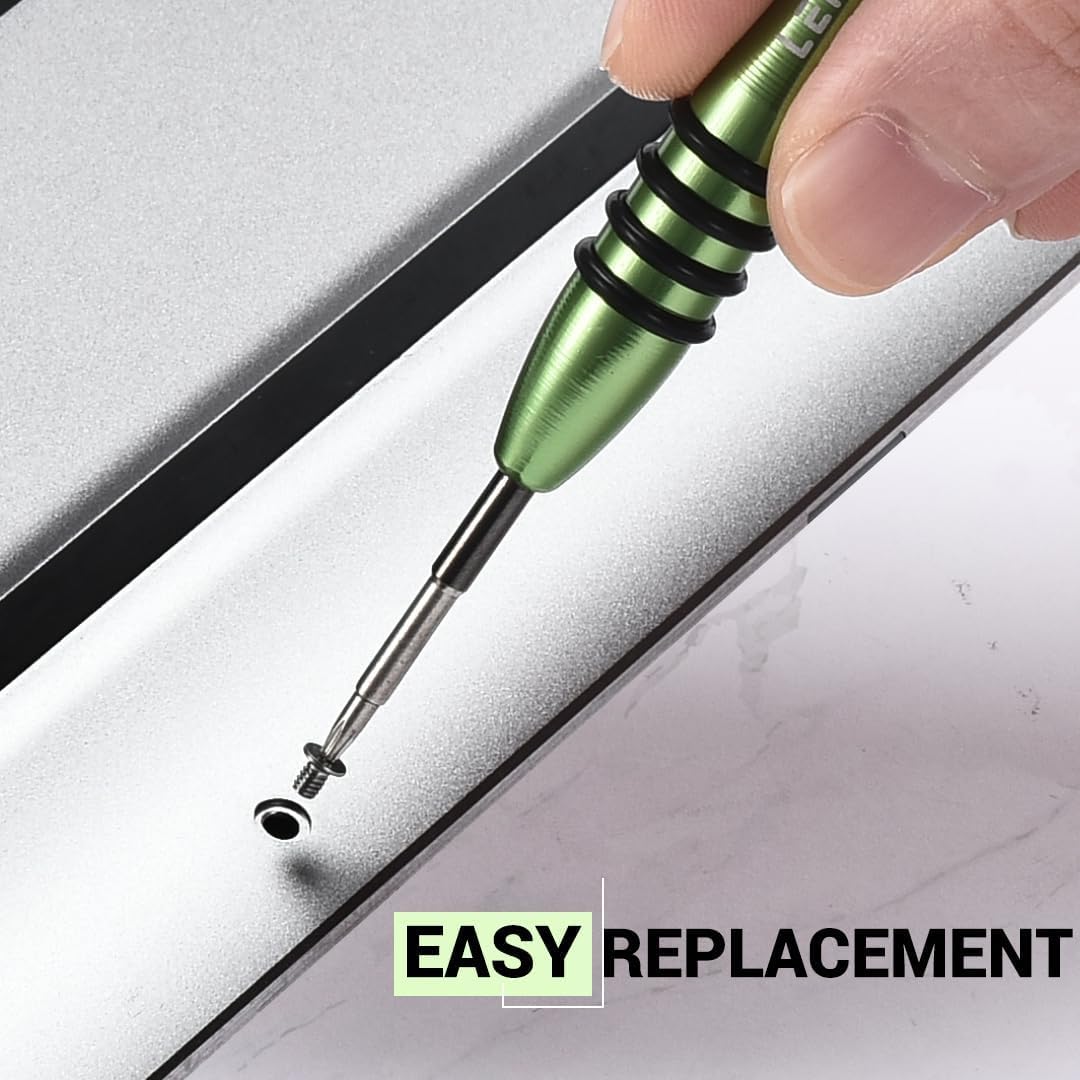 LeFix 12PCS M2x3 Torx T5 Screws + 1 Screwdriver Compatible with Dell XPS 13 9300 9305 9343 9350 9360 |XPS 15 9550 9560 9570|Precision M5510 5520 5530 5540,for Razer Blade,HP Envy 13|(Silver)