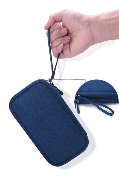 eYistar Diabetic Supplies Travel Case Organizer for Test Strips, Lancets, Needles, Lancing Device, Glucose Meter, Alcohol Wipes, Insulin Pens, Syringes, Diabetes Testing Kit Storage Bag (Blue)