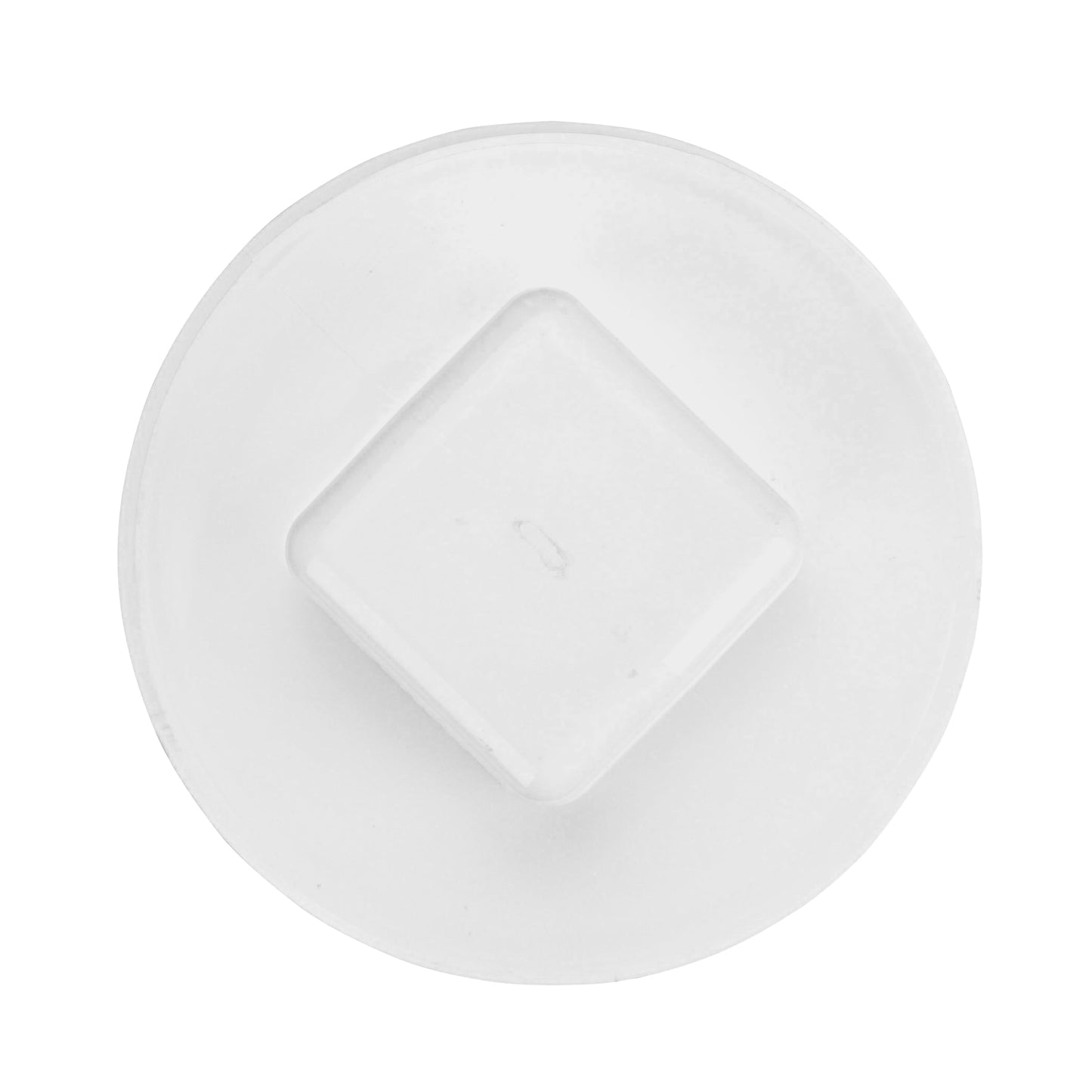 NDS 41P8 PVC S&D Cleanout Plug, with 4-Inch MPT Connection, Works with 4-Inch FPT drain fittings attached to Sewer and Drain Pipe, White