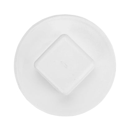 NDS 41P8 PVC S&D Cleanout Plug, with 4-Inch MPT Connection, Works with 4-Inch FPT drain fittings attached to Sewer and Drain Pipe, White