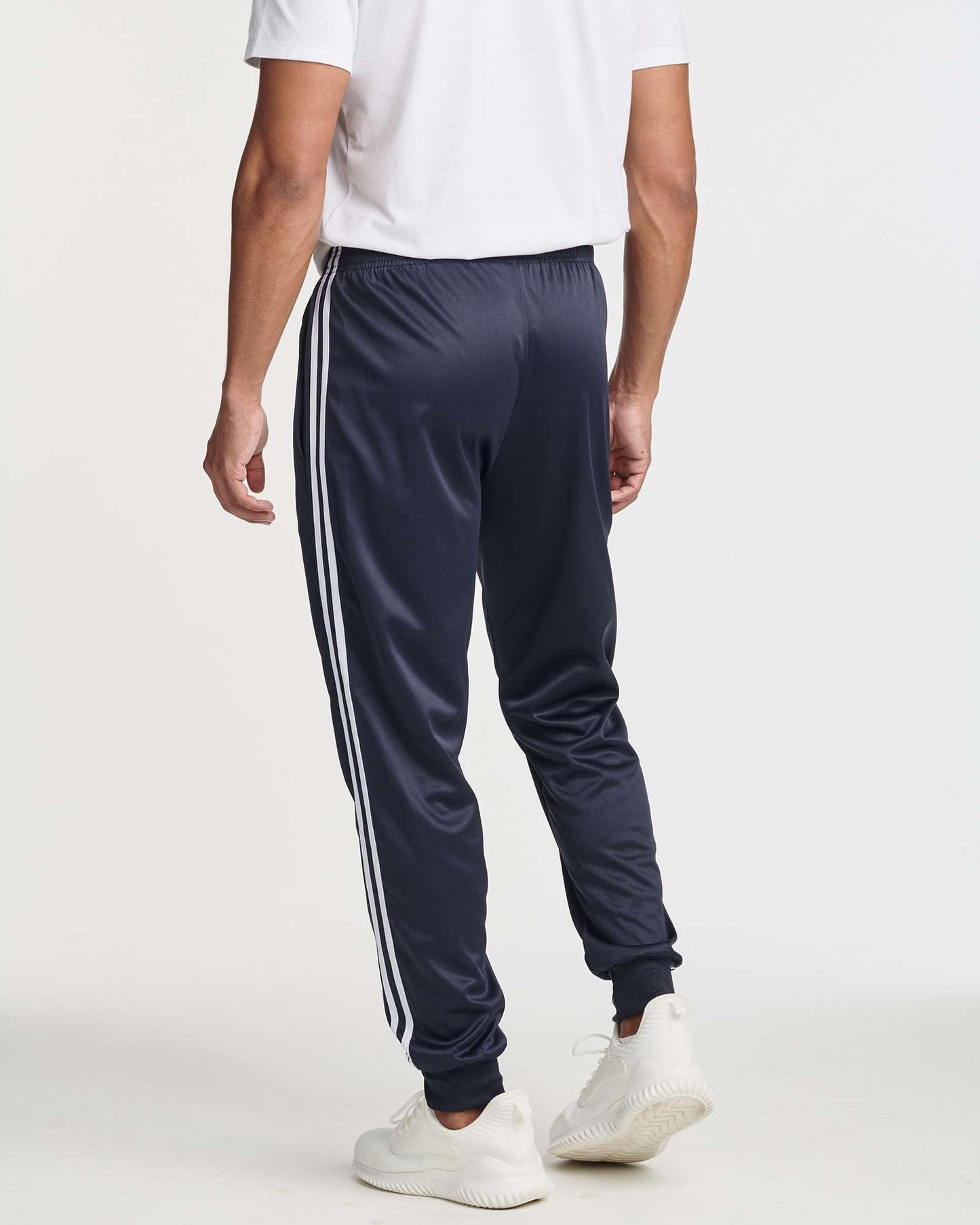 Real Essentials 3 Pack: Men's Tricot Active Athletic Casual Jogger Fleece Lined Sweatpants Pockets (Available in Big & Tall) -Set 2,S