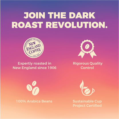 New England Coffee Dark Roast Ground Coffee Variety Pack - 10oz Bag (Pack of 3)