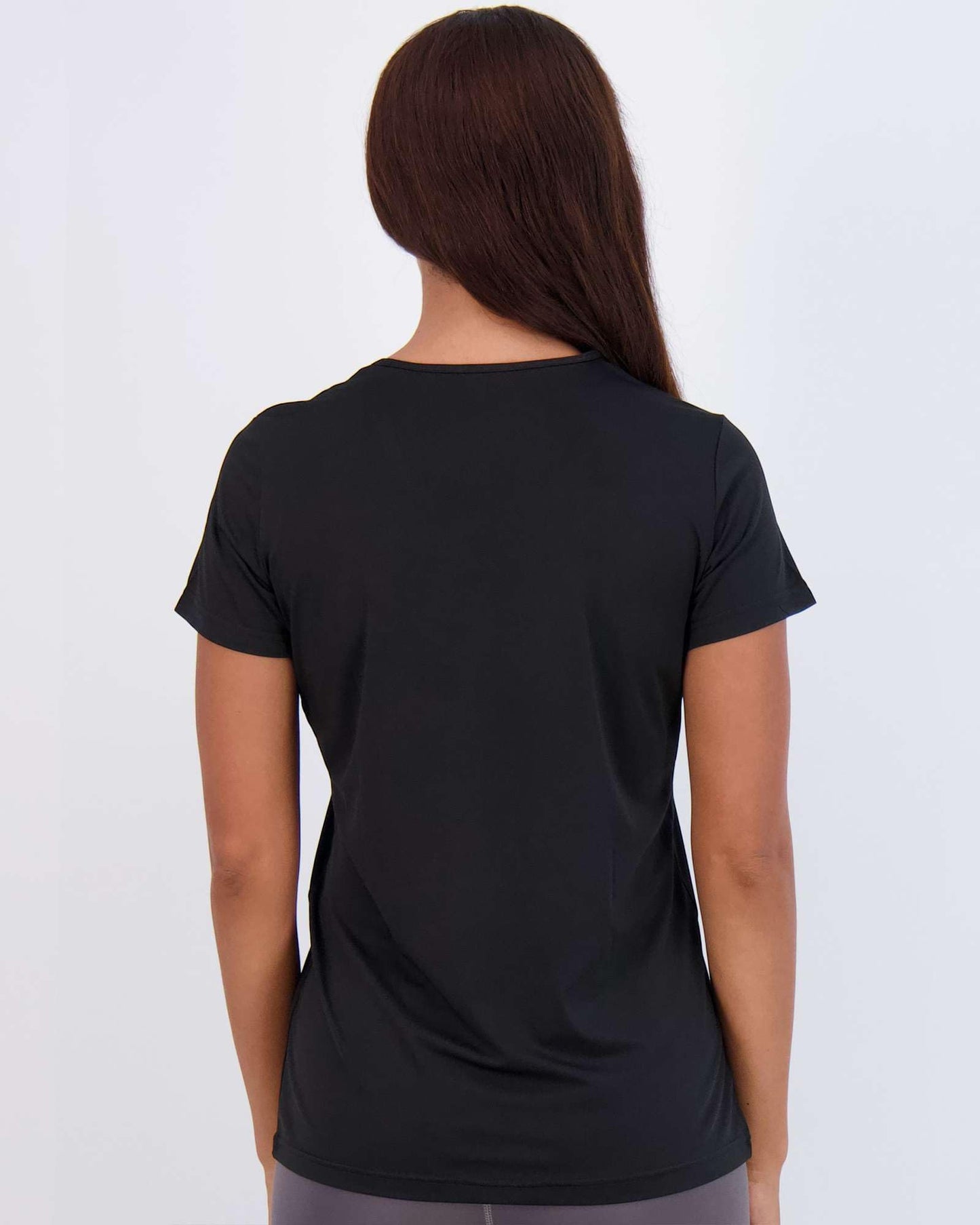 Real Essentials 5 Pack: Women's Short Sleeve T-Shirts Workout Tops Fitness Pilates Gym Activewear Athletic (Plus Available), Set 6, M, Pack of 5