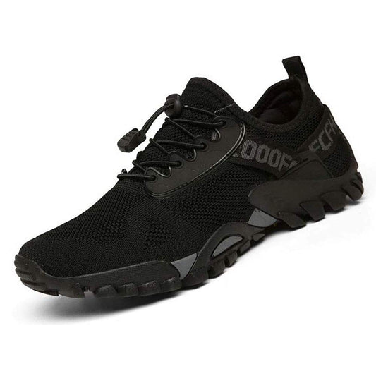 ABAO Hiking Shoes Men Women Outdoor Sports Shoes Non-Slip Breathable Sneakers Low Top Walking Shoes for Outdoor Trailing Trekking Walking Climbing Travel Lightweight Black 7 Women/6 Men