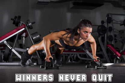 Push Up Bar Strength Training - Home Gym Exercise Equipment Push-up Stands with Cushioned Foam Grip Handles Non-Slip Sturdy Structure - Floor Workouts Fitness Calisthenics for Men Women