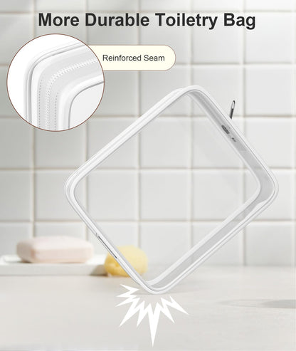 Quatish Travel Bottles for Toiletries 6 Pack, Original Patented Leakproof 3 oz Tsa Approved Travel Size Containers, BPA Free Silicone Shampoo and Conditioner Bottles, Camping Essentials