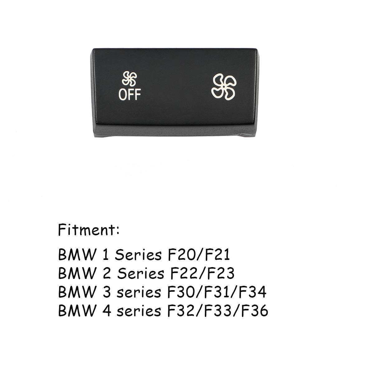 Jaronx for BMW A/C Climate Control Panel Fan Speed Button Replacement,fit for BMW 1' F20/F21,2' F22/F23,3' F30/F31/F34/F35,4' F32/F33/F36 (1 PCS)