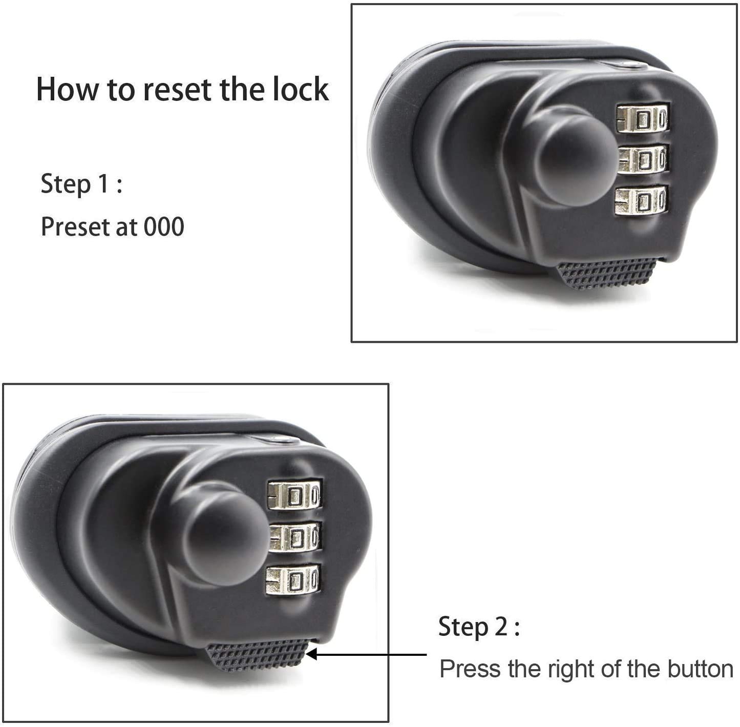 RioRand Trigger Lock 3 Digit Combination Gun Lock Gun Trigger Lock Accessories (3PCS)