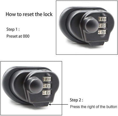 RioRand Trigger Lock 3 Digit Combination Gun Lock Gun Trigger Lock Accessories (3PCS)