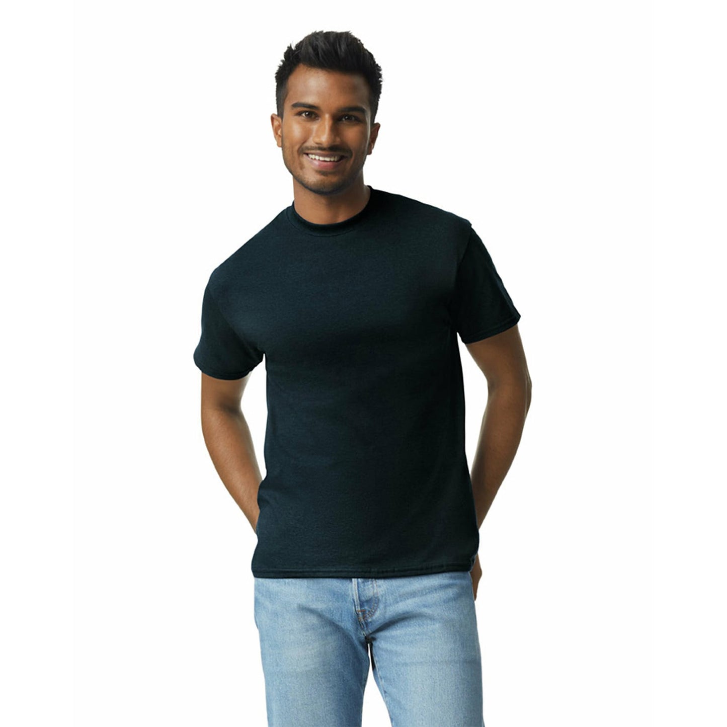 Gildan Men's Ultra Cotton T-Shirt, Style G2000, Multipack, Black (2-Pack), X-Large
