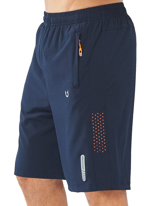 NORTHYARD Men's Athletic Running Shorts Quick Dry Workout Shorts 7"/ 5"/ 9" Lightweight Sports Gym Basketball Tennis Hiking Exercise NAVY-9inch XL
