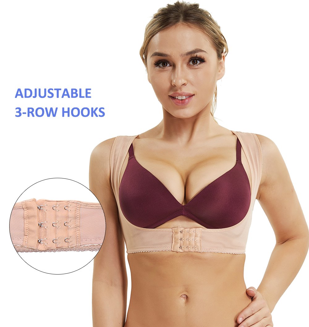 JOYSHAPER Chest Brace Up for Women Posture Corrector Bra Open Front Shaper Back Support Vest