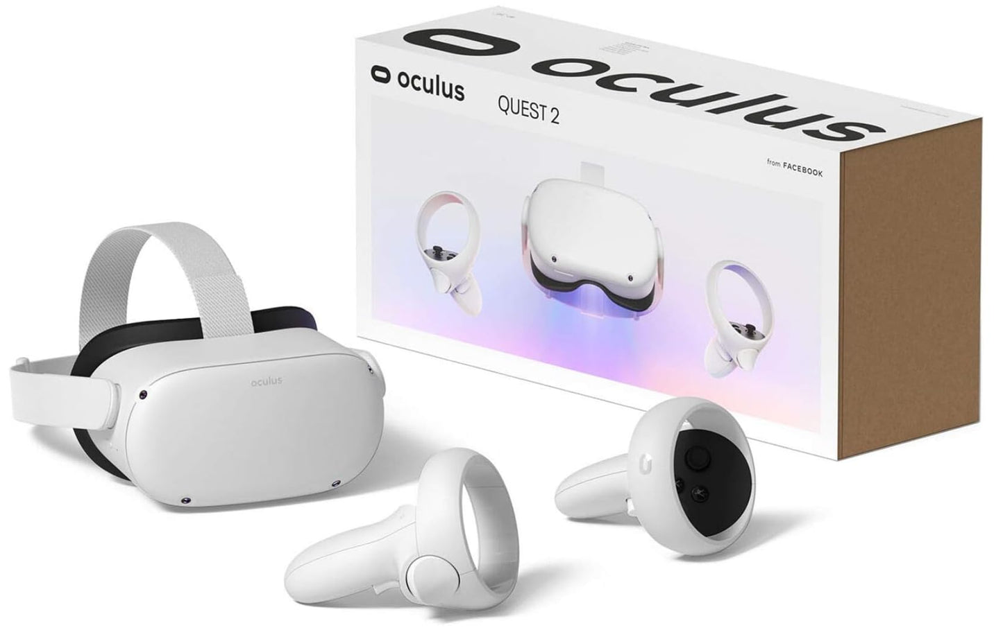 Oculus Quest 2 VR Headset 128GB Holiday Set - Advanced All-in-One Virtual Reality Headset Cover Set, White