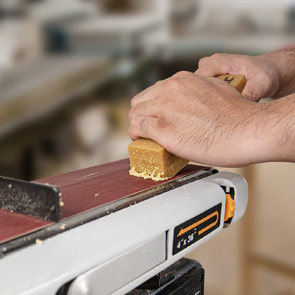 POWERTEC 71002-P2 Abrasive Cleaning Stick for Sanding Belts & Discs 8-1/2" 2PK | Natural Rubber Eraser - Woodworking Shop Tools for Sanding Perfection