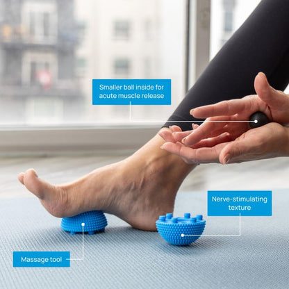 NABOSO Original Neuro Ball - Neuroscience-Based Textured Foot Massage Ball, Professional Myofascial Release Tool for Plantar Fasciitis Relief and Recovery