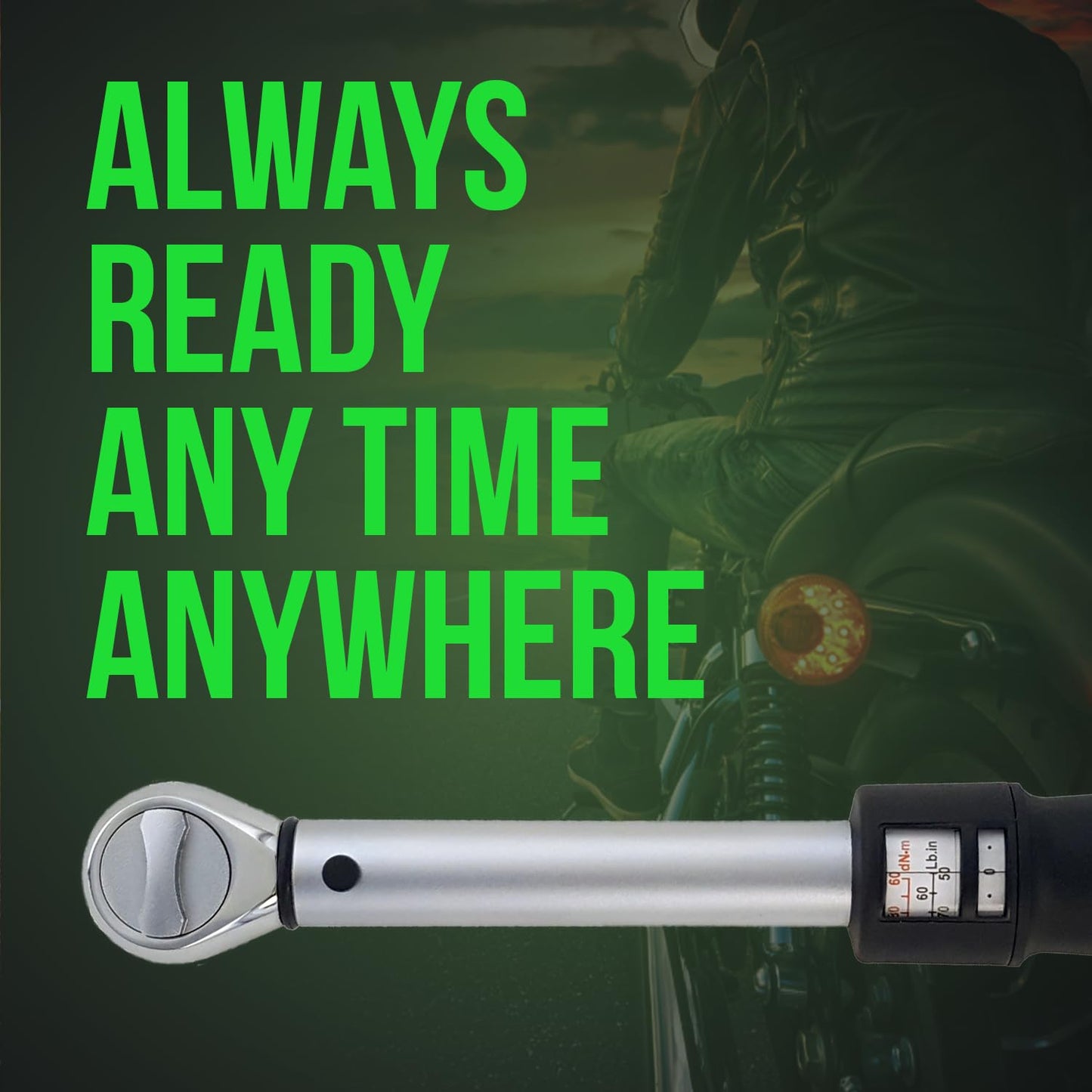 eTORK - Click-Style Torque Wrench - 3/8 Inch Drive 50-250 in.-lb., Ratchet Mechanic Tool Set Socket Wrench, Easy Read Scale, Ergonomic Grip Precision, Automotive Repairs, Professional Hand Tools