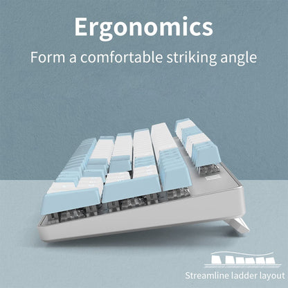 Mechanical Gaming Keyboard | Hot Swappable Mechanical Keyboard | Ice Blue Backlit Keyboard with Brown Switches and 104 Keys | Wired Gaming Keyboard | Mechanical Keyboard, PC Gaming Keyboards