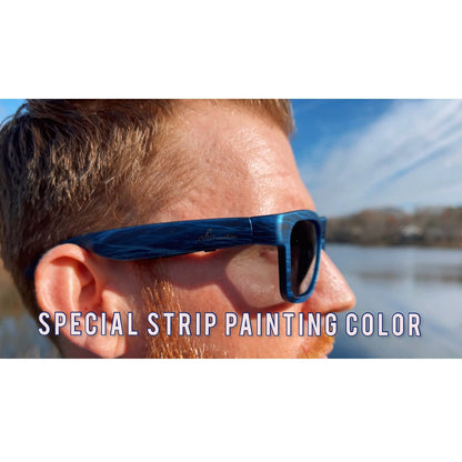 OhO Smart Glasses,Polarized Sunglasses with Bluetooth Speaker,Athletic/Outdoor UV Protection and Voice Control,Unisex(Transitional Blue Light Lens)