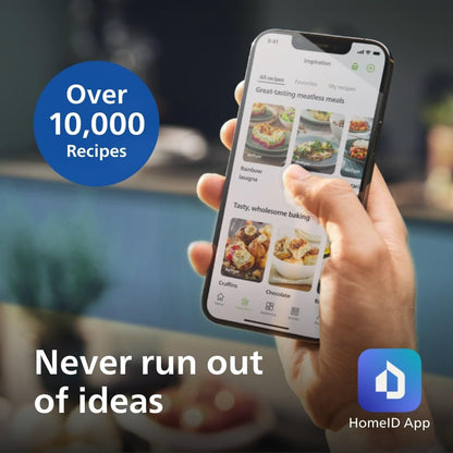 Philips Airfryer 2000 series 6.2L - 1700W Power, Cooking window, RapidAir technology, Digital touchscreen, 13 cooking options, Up to 90% less fat, Black (NA230/00)