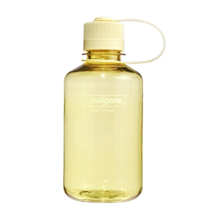 Nalgene Sustain Tritan BPA-Free Water Bottle Made with Material Derived from 50% Plastic Waste (using ISCC certified mass balance), 16 OZ, Narrow Mouth, Butter
