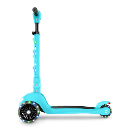 Jetson Scooters - Jupiter Mini 3 Wheel Kick Scooter, Blue, Foldable, Lightweight, Portable