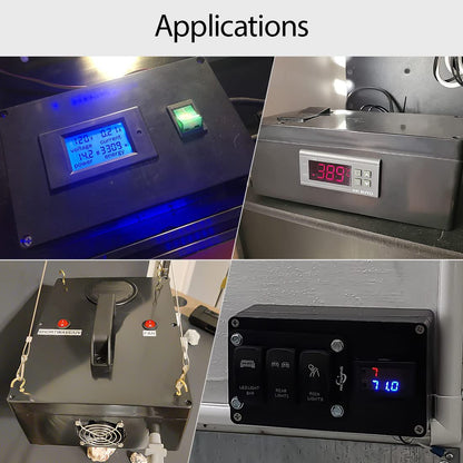 LeMotech Project Box ABS Plastic Junction Box IP65 Waterproof Hobby Box Electrical Boxes Universal Enclosure for Electronic Black 7.8 x 4.7 x 2.2 inch(200x120x56mm)（Pack of 1