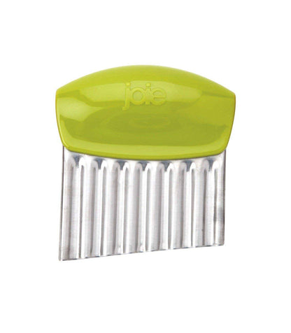 Joie Crinkle Cutter Knife, Wavy Slicer for Potatoes, Vegetables and Fruits, Great for Kids First Cutting Tool, Fun Kitchen Gadget, Stainless Steel, BPA-Free, Colors May Vary